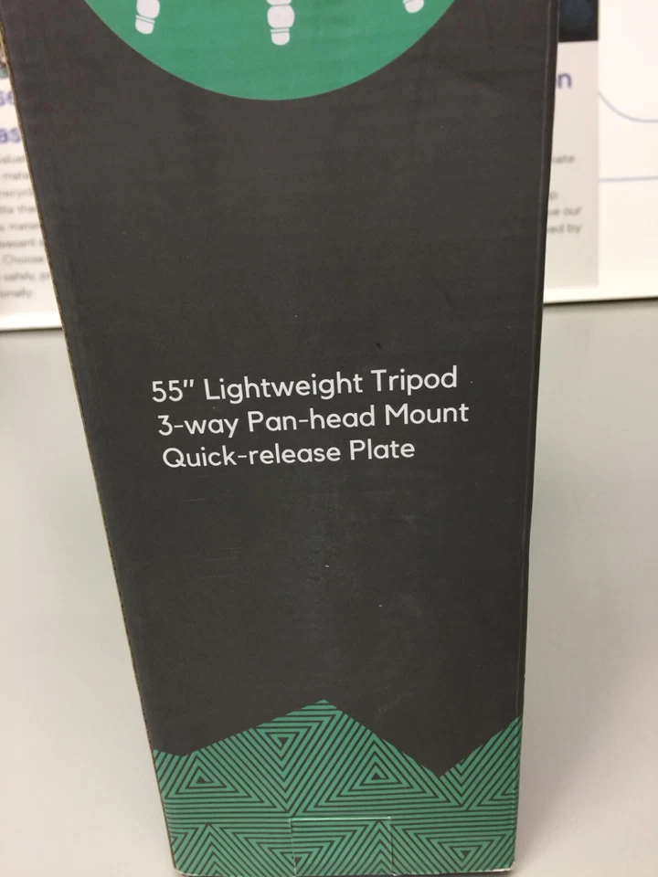 Trípode Mactrem Papuma PT55 3 vías cabezal panorámico montaje de cámara nivel de estuche de liberación rápida Foto 3 de 4