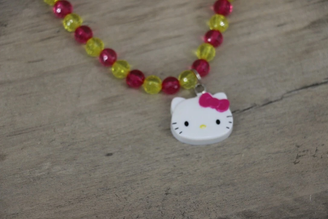 Hello kitty bead necklace deals