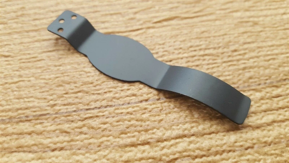 CANTIDAD 6 clips de bolsillo de acero inoxidable negro Schrade fabricantes de cuchillos fabricantes de fundas EE. UU. Foto 2 de 4