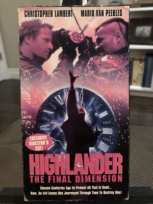 Highlander The Final Dimension (VHS, 1994) 3 Lambert Bam Peebles DIRECTORS CUT