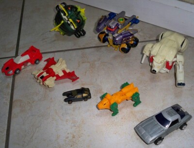 Lot of 8: Vintage Transformers Hasbro Takara; G1, Beast Wars, Technobot, Omnibot