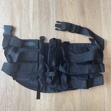 Tubo de recarga de tolva de paintball ligera 3 calaveras cinturón táctico espalda baja