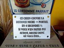 Plaque émaillée bombée CE