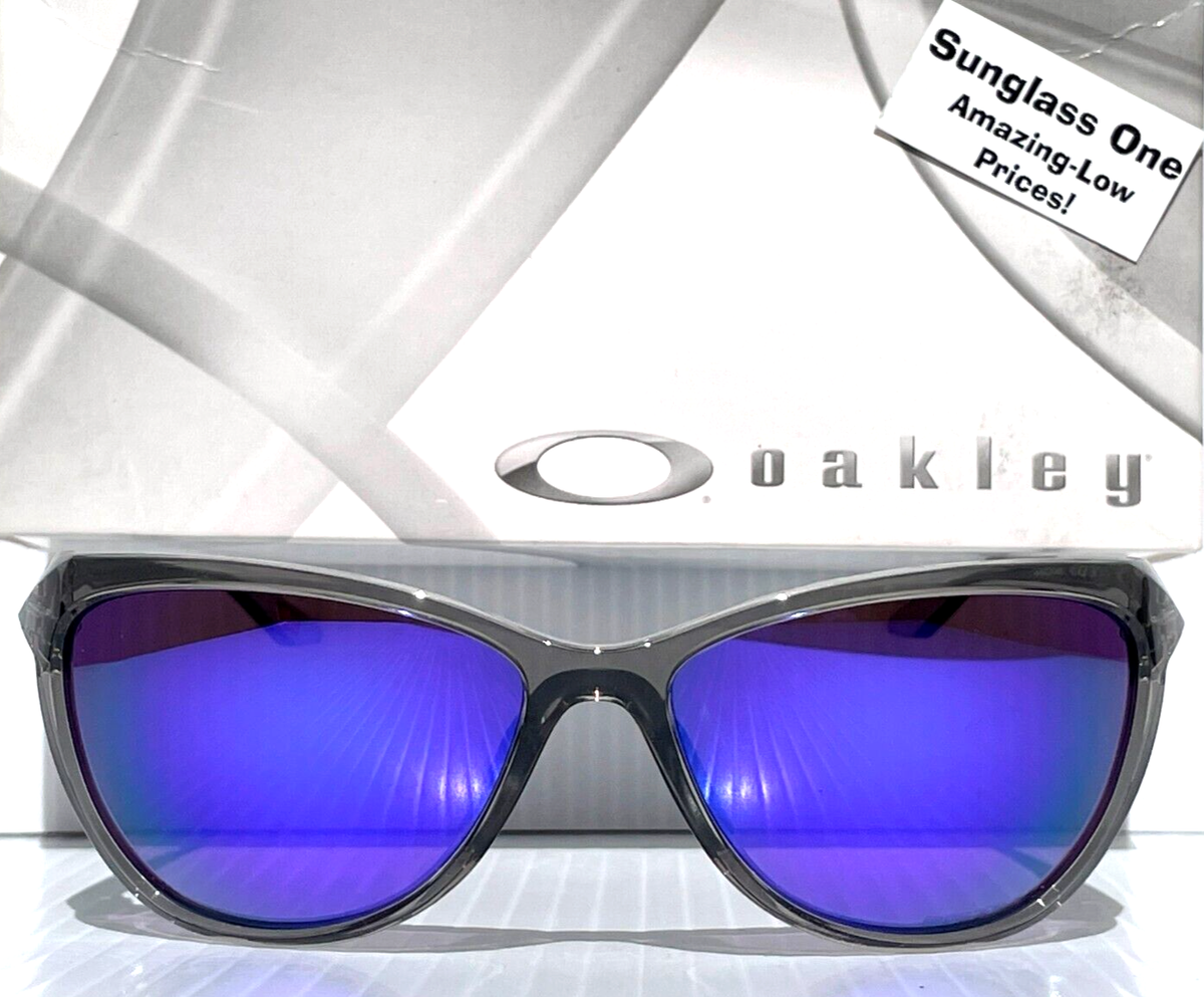 NEW Oakley PASQUE Grey Ink PRIZM Violet Purple Lens Sunglass 9222