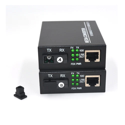 100 Mbps Ethernet Transciever Singlemode Fiber optic SC Up 20Km High Quality