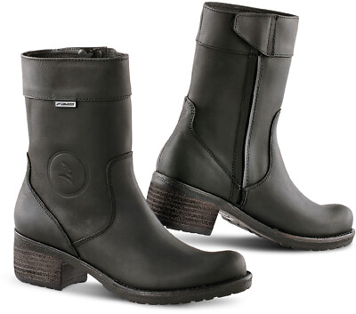 FALCO Damenstiefel AYDA 2 schwarz Leder CE wasserdicht D3O Protektoren Gr. 41