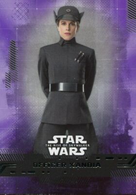 Star Wars Rise Of Skywalker S1 Purple Base Card #38 Officer Kandia