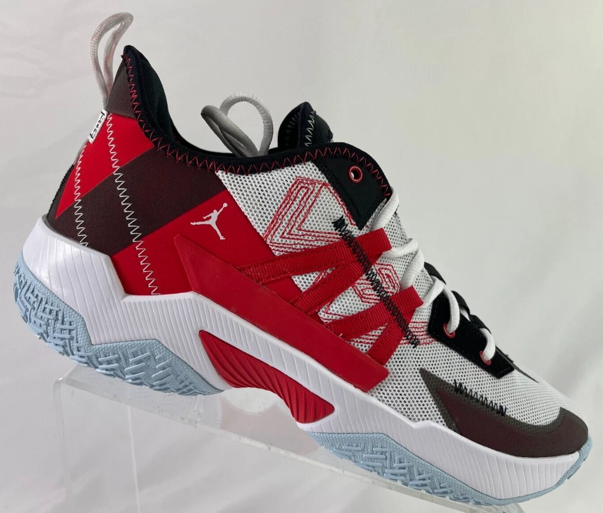 Nike Air Jordan One Take II University Red Metallic Gold Men\'s Size 12 Jordan One Take 2 White University Red for Sale  main image 2