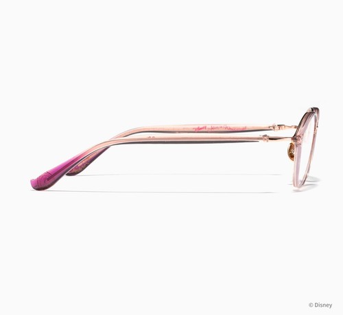 Disney Alice in Wonderland Cheshire Cat Eyeglass Glasses Frame Pale Pink JINS - Picture 4 of 12