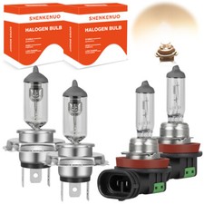 For Nissan Micra 2015-2017 4X 3400K Halogen Headlight High/Low Fog Light Bulb BP