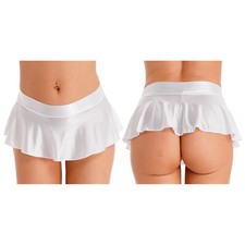 UK Sexy Women Pleated Skirt Mini Schoolgirl Micro Short Dress Cosplay Clubwear