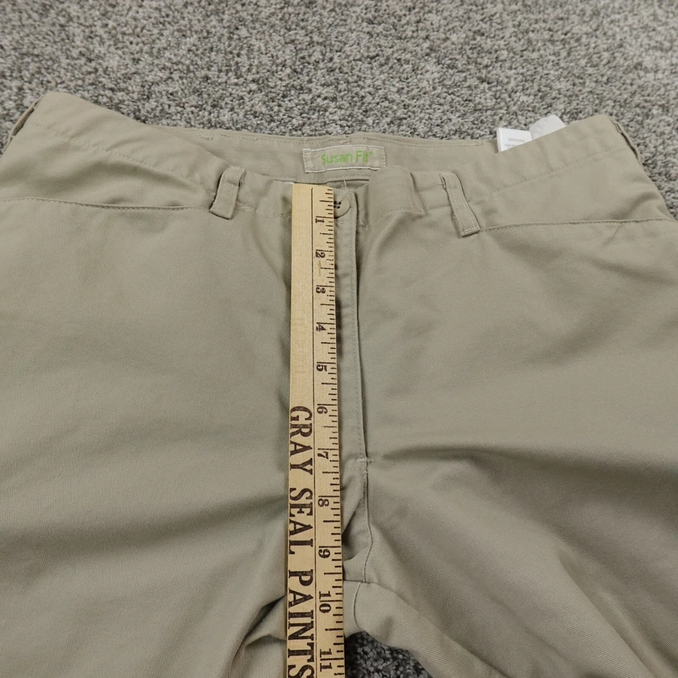 Cintas Pants Womens 12 Beige Khaki Utility Cargo Baggy Wide Leg Workwear Skate - Image 4 of 4