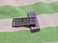 Silver Ice Cube Trays 2pc Dollhouse Miniature 1:12 Scale - FAST US Shipper