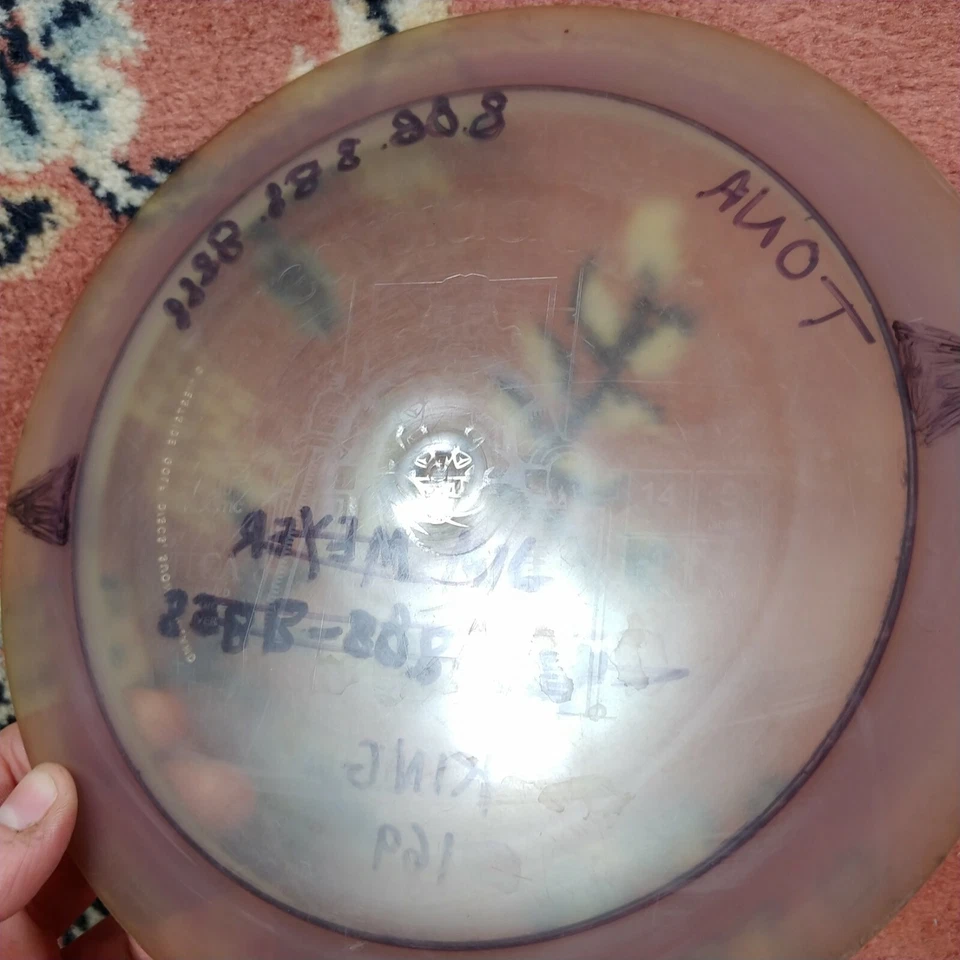 Westside Discs King VIP OOP Rare 174g Gray Disc Golf Used Inked collectible - Image 4 of 4