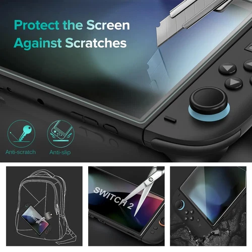 Screen Protector for Nintendo Switch 2 (2025) New 2 Pack 9H Tempered Glass - Picture 6 of 9