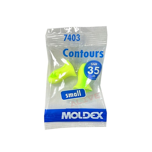 Tapones para los oídos de espuma Moldex Contours tamaño pequeño y estándar SNR: 35db - 10 pares - Imagen 9 de 11
