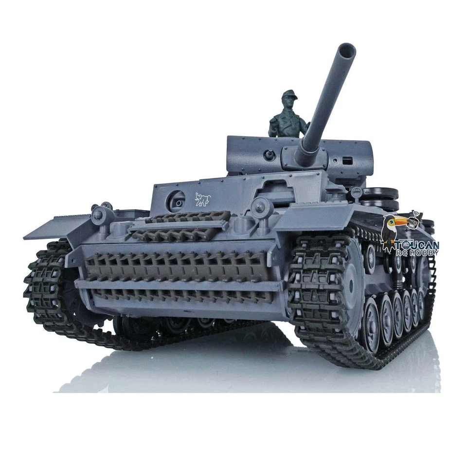 Henglong RC Tank 2.4G 1/16 Scale 7.0 Plastic German Panzer III L RTR 3848 Model - Image 3 of 4