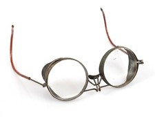 Vintage Steampunk Wire Mesh Sided Safety Googles Glasses