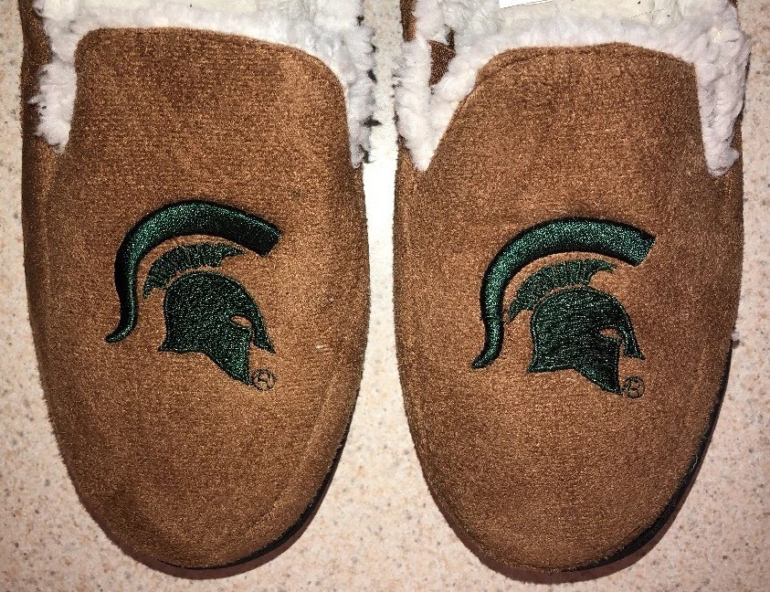 Zapatillas Michigan State MSU Spartans Damas Marrón Tostado Imitación Gamuza Talla S 7/8 Foto 2 de 4