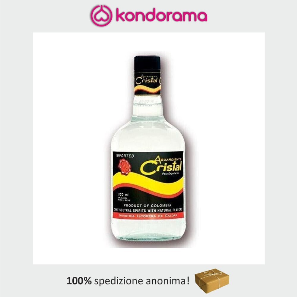 AGUARDIENTE CRISTAL LICOR ANISADO BOTTIGLIA GRANDE DA 700 ML COLOMBIANO