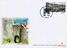 Armenia 2021 Mi 1216 FDC Fortress Akhtala fortress Lori X-XIII cc A.D.
