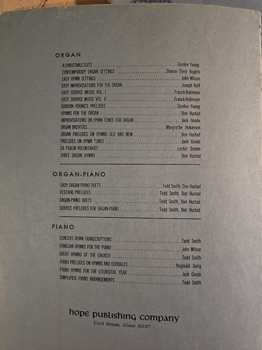 Don Hustad: Organ Preludes on Hymns Old and New; organ (Hope) B8 - Picture 2 of 5