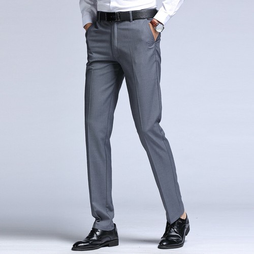 Mens Office Tailored Suit Trousers 