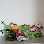 Lot of 6 IKEA Hand Puppets Plush Toys Plushies Dragon Dinosaur Chicken Sheep