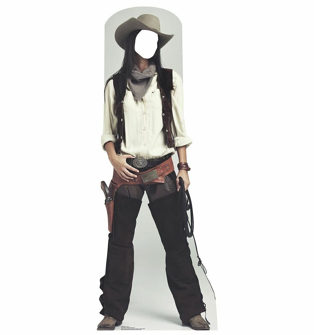Wild West Cowgirl Life-Size Cardboard Cutout Standup Standee Poster