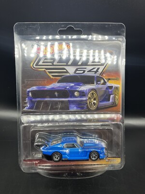 Hot Wheels HWC Elite 64 Series Modified  69 Ford Mustang Real Riders RR Premium
