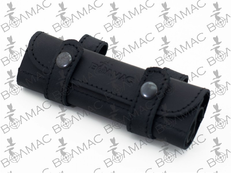 Leather Belt Holder Bullet Ammo Pouch Holds 20 Rounds 17 HMR 22 LR. USA Seller.-image