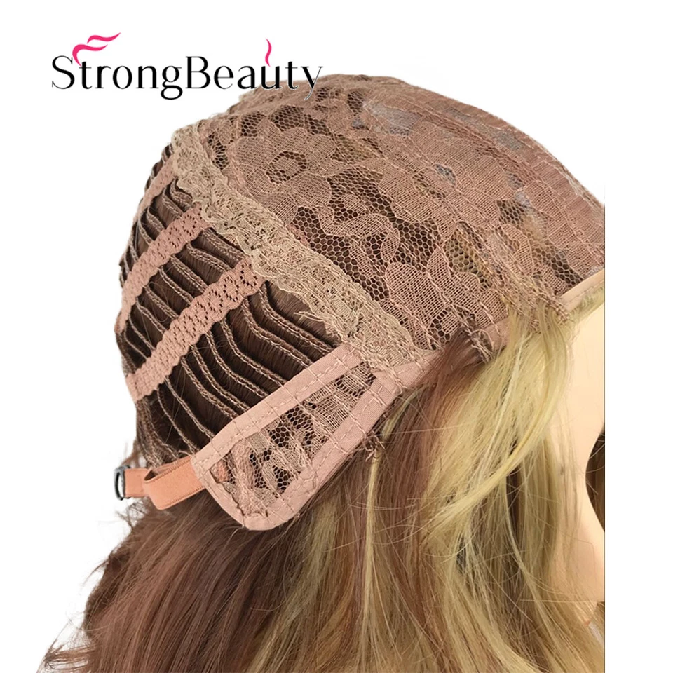 Pelucas brillantes cortas marrones onduladas mezcla de peinado resaltado de moda para mujer 12 pulgadas Foto 3 de 4