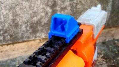 Blasters3D Mini Dot Sight Mark I for Nerf Rail, Rival Rail, and Picatinny Rail
