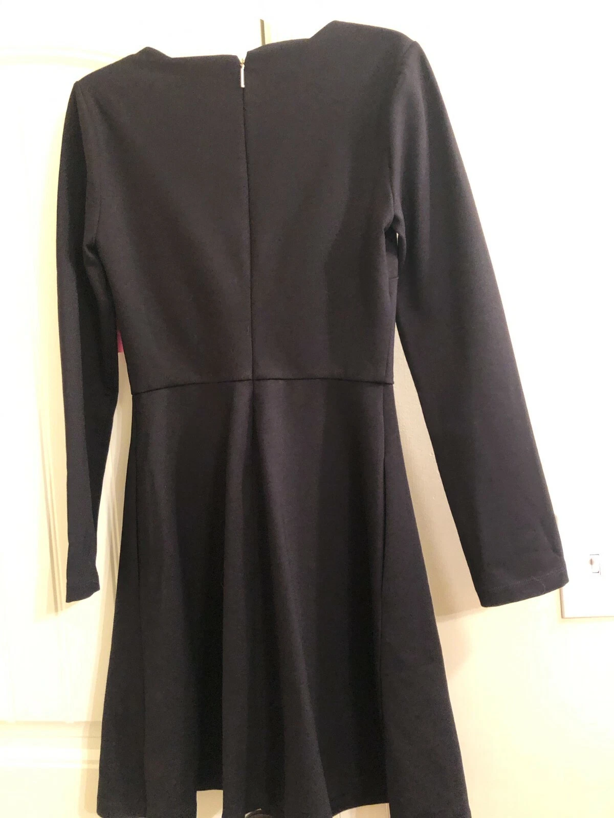 Abito Kate Spade New York nero manica lunga casual ponte capesante taglia XS