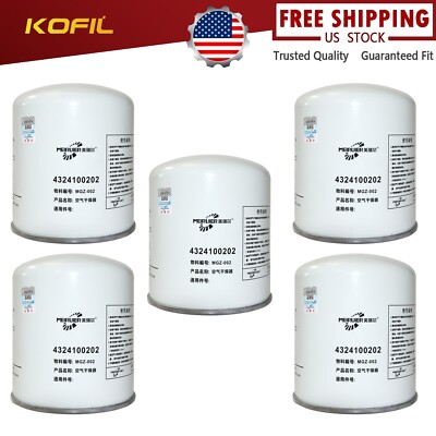 5PCSFor Volvo Peterbilt Western Star Mack Freightliner Kenworth Air Dryer Filter