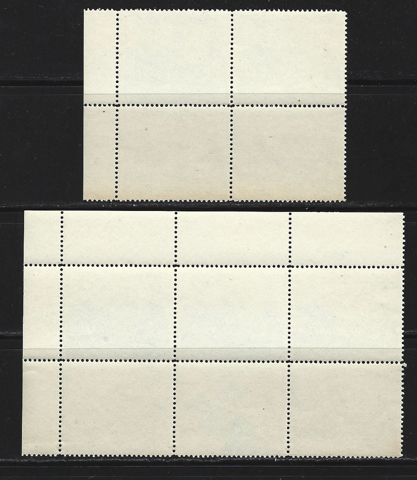 Israel 1951 KKL = JNF 80 Prutha corner block of 6 & block of 4 Mint Never Hinged - Image 2 of 2