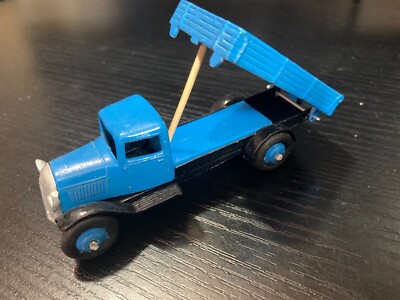 DINKY TOYS 25e Typ 3 Pritschenwagen - blau - NEULACKIERUNG