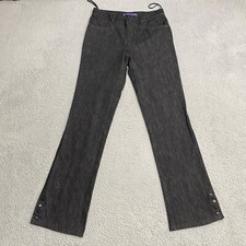 Ralph Lauren Purple Label Jeans Womens 8 Black Stone Denim Boot Cut USA MADE