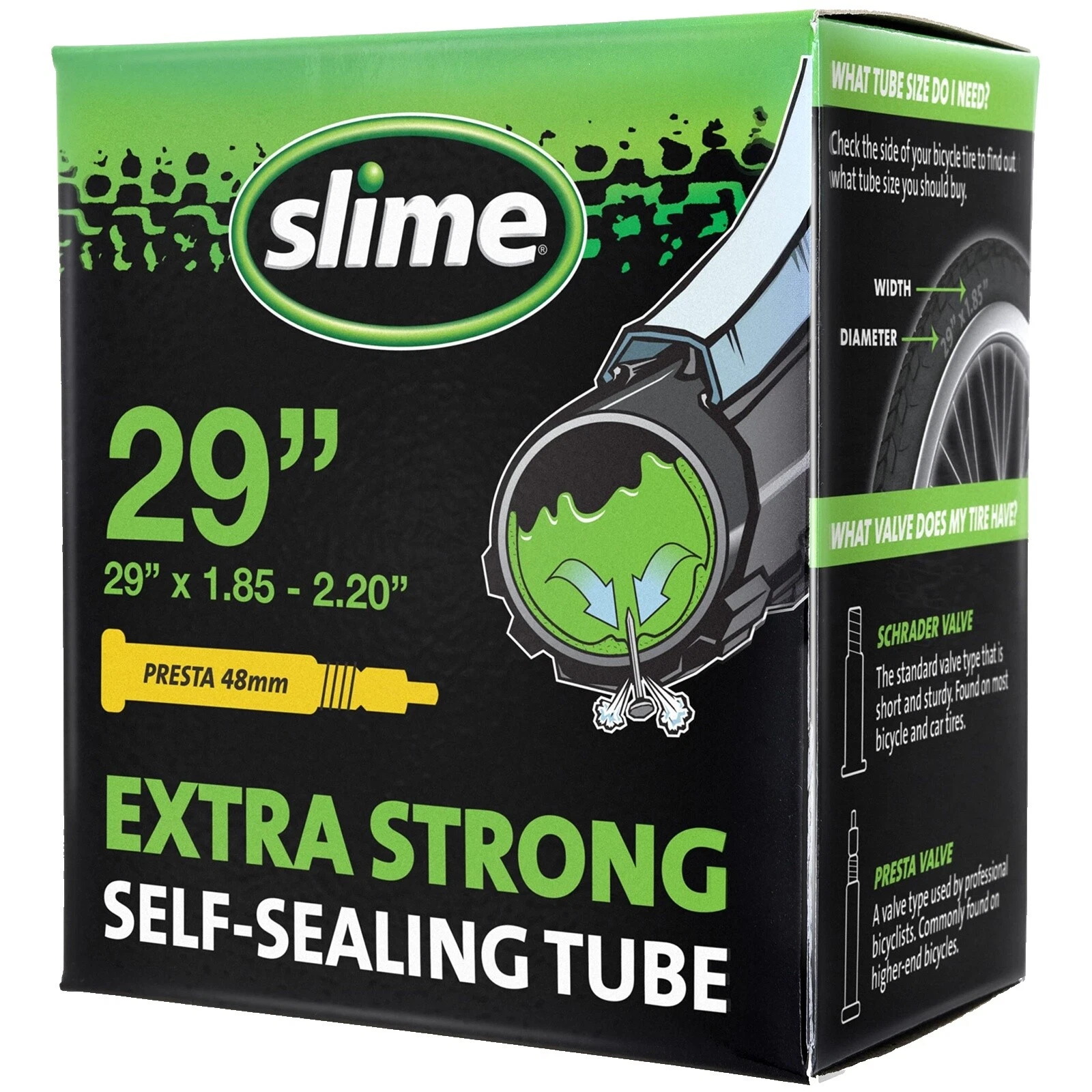 Slime 29 in Wheel Presta Bicycle Tire Tubes