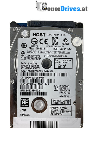 Hitachi HTS545050A7E380 - 500 GB - SATA - PCB 220 0A90351 01 *