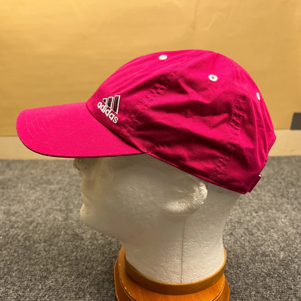 Adidas Tres Rayas Logo Corredores Gorra Mujer Ajustable Aeroready Caliente Rosa Sombrero Foto 3 de 4