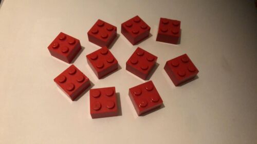 10 X LEGO Brick 2 x 2 Brique (3003) Rouge Red - Imagen 1 de 1