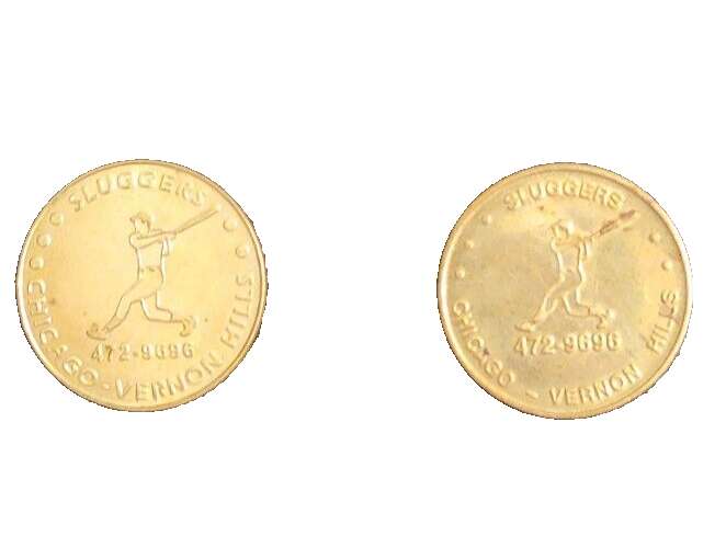 Wrigley Field 8/8/88 I Saw the Lights. Sluggers coin token. Chicago Vernon Hills