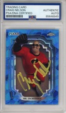 2024 DISNEY TOPPS CHROME SAPPHIRE SIGNED MR INCREDIBLE CRAIG T NELSON PSA DNA