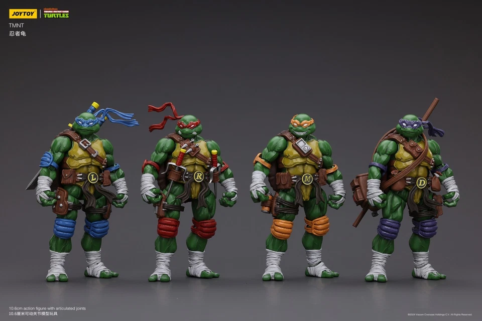 JOYTOY TMNT Teenage Mutant Ninja Turtles Michelangelo Donatello Leonardo Raphael - Bild 3 von 4