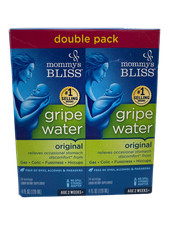 Mommy's Bliss Gripe Water Double Pack - 4oz Each - Digestive Relief EXP 11/25 