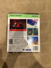 Bonk's Revenge (TurboGrafx-16, 1991) CIB Manual Poster Original Styrofoam READ!
