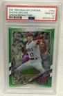 2021 Ben Baller Chrome SHOHEI OHTANI #159 Green Refractor 99/99 PSA 10