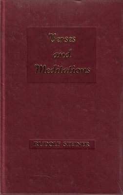 Verses and Meditations Verse: deutsch/englisch Steiner, Rudolf and Georges Adams