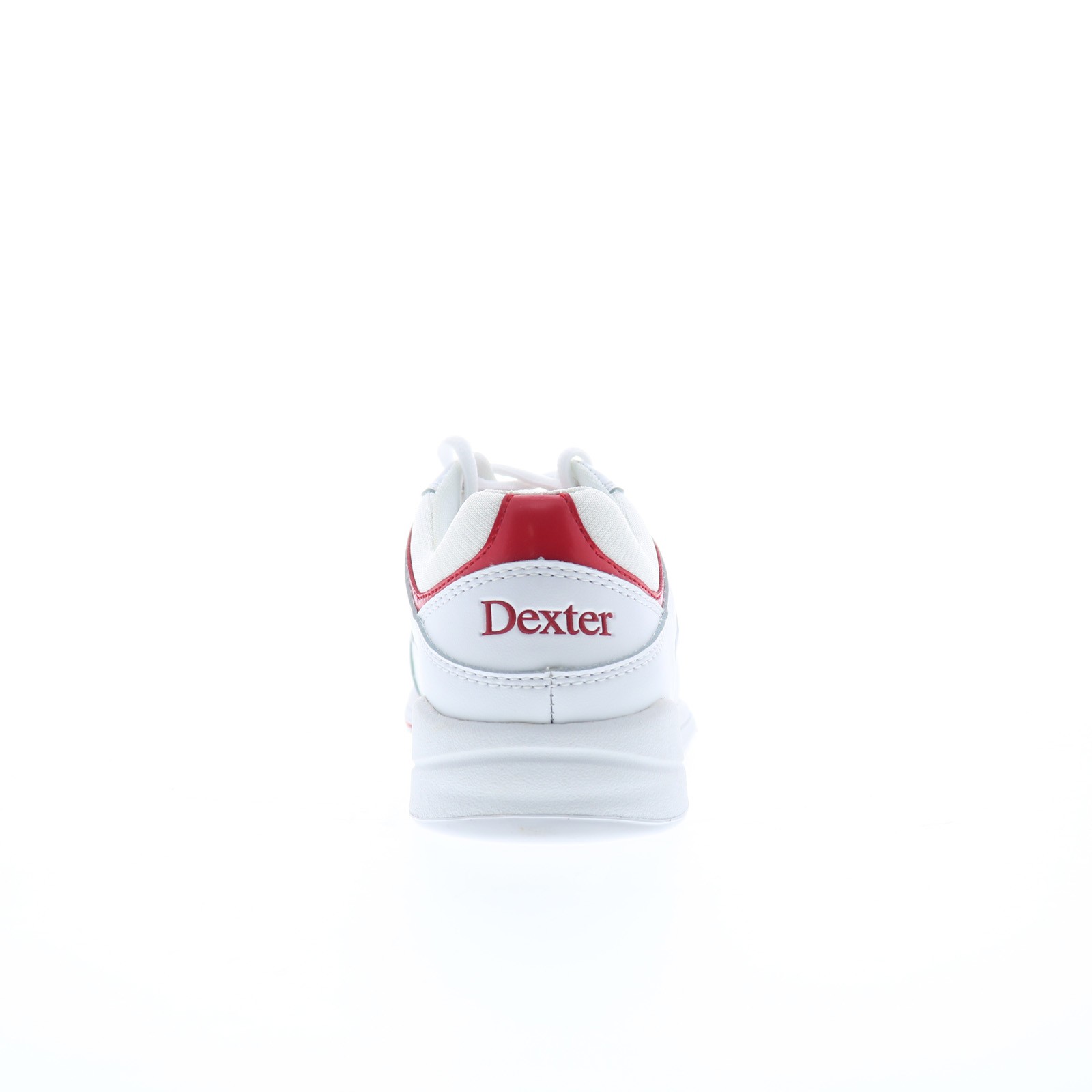 Dexter B4537-7 Womens White Leather Lace Up Athletic Bowling Shoes 6